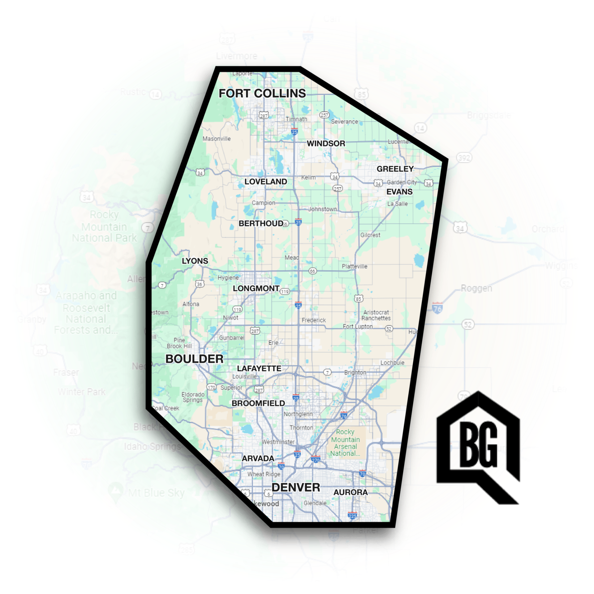 The Byrne Group service area map